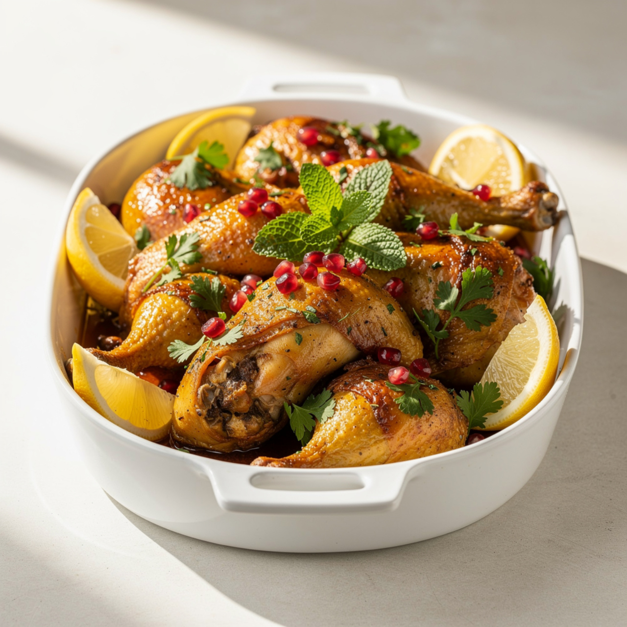 Middle Eastern Chicken Recipe (Oven-Baked with Rice and Vegetables)