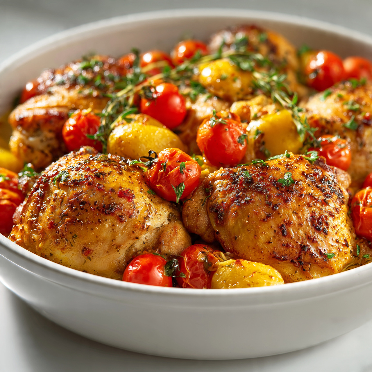 Low Sodium Chicken and Vegetable Skillet (Healthy, Low Carb Dinner)