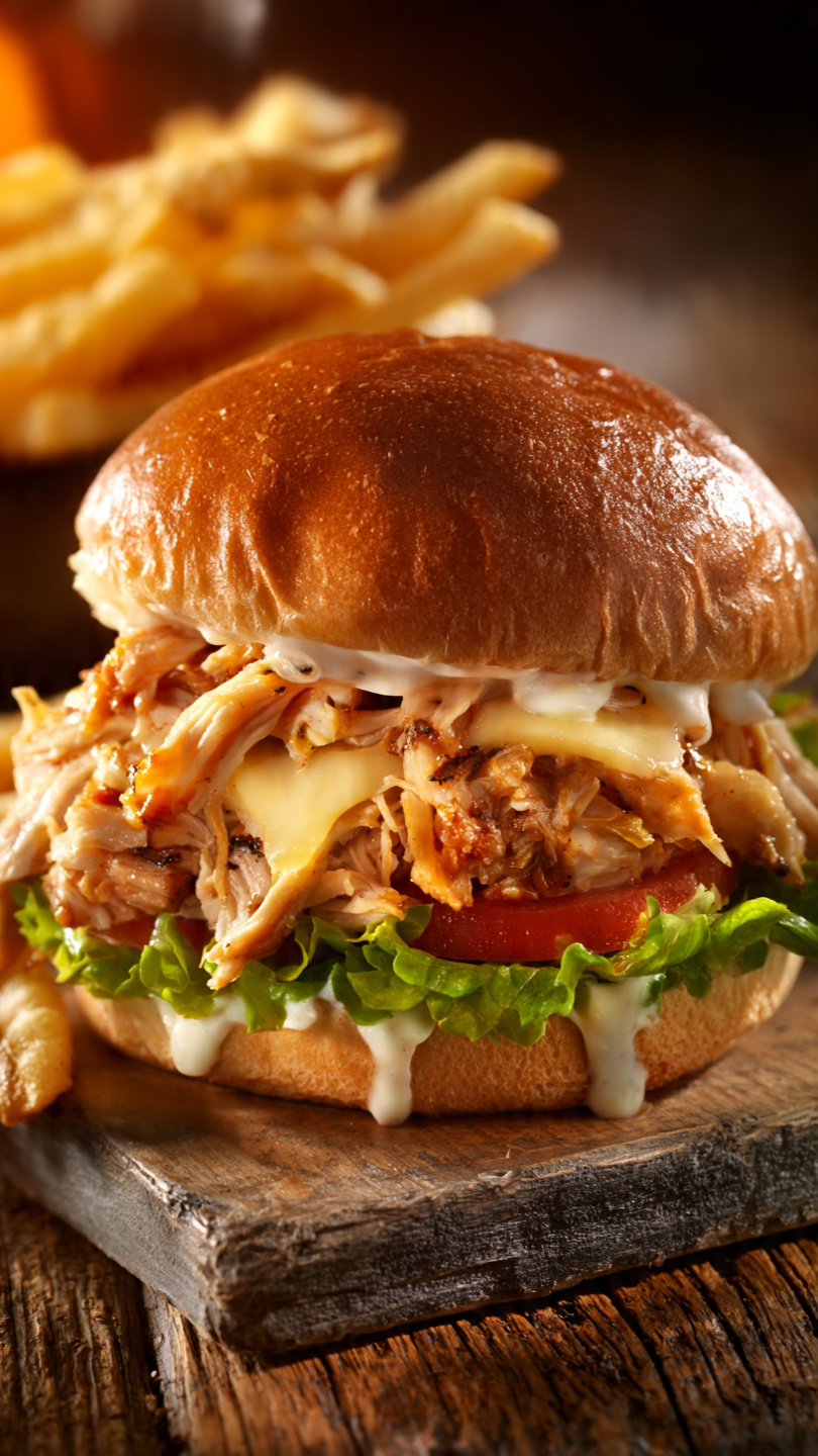 The Best Shredded Chicken Sandwich (Crispy, Saucy, and Irresistible)