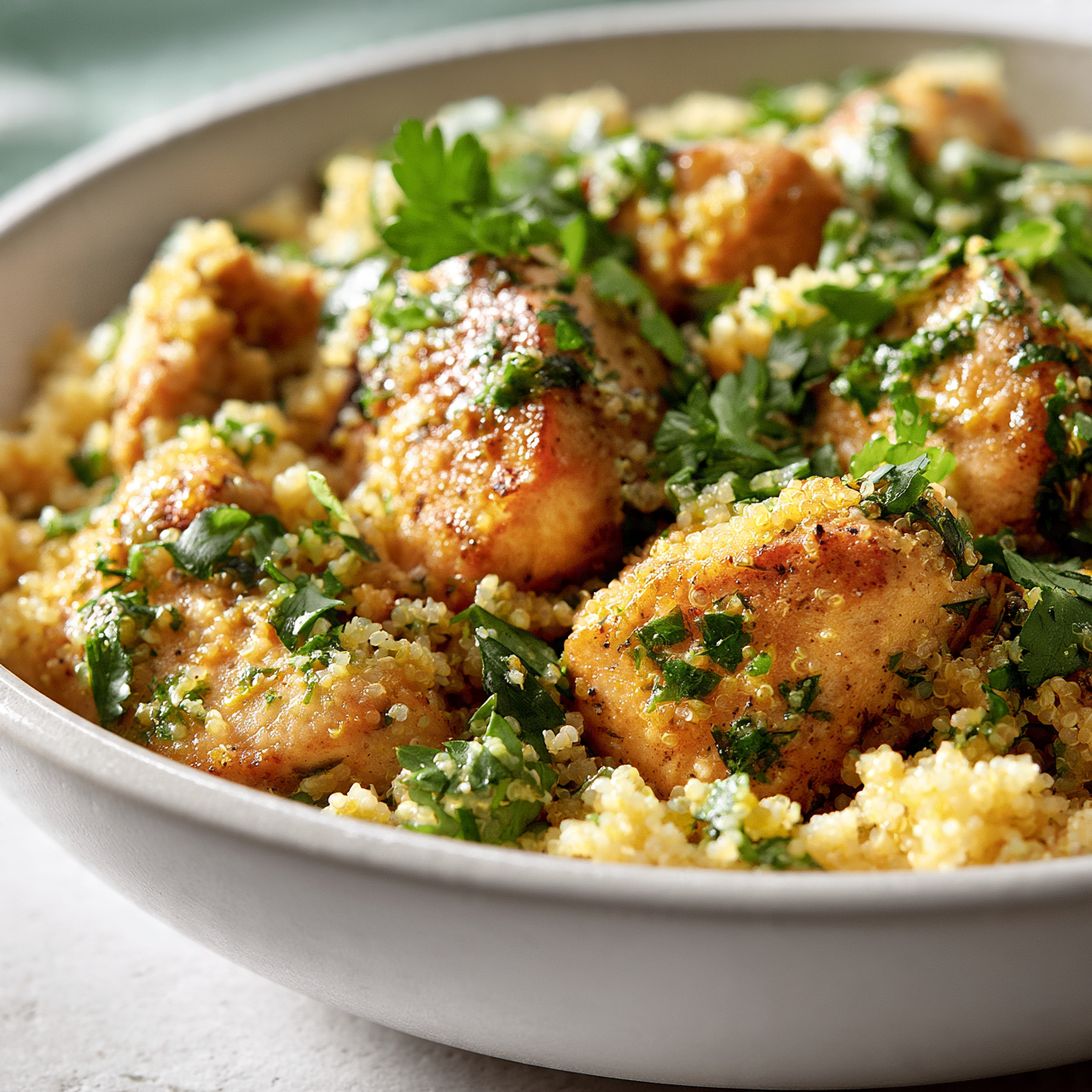 Mediterranean Chicken and Quinoa Bowl
