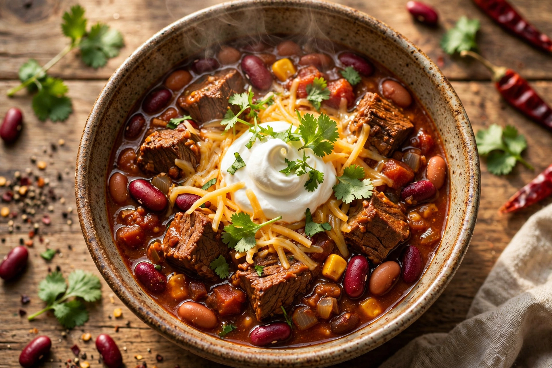 Slow Cooker Beef Chili