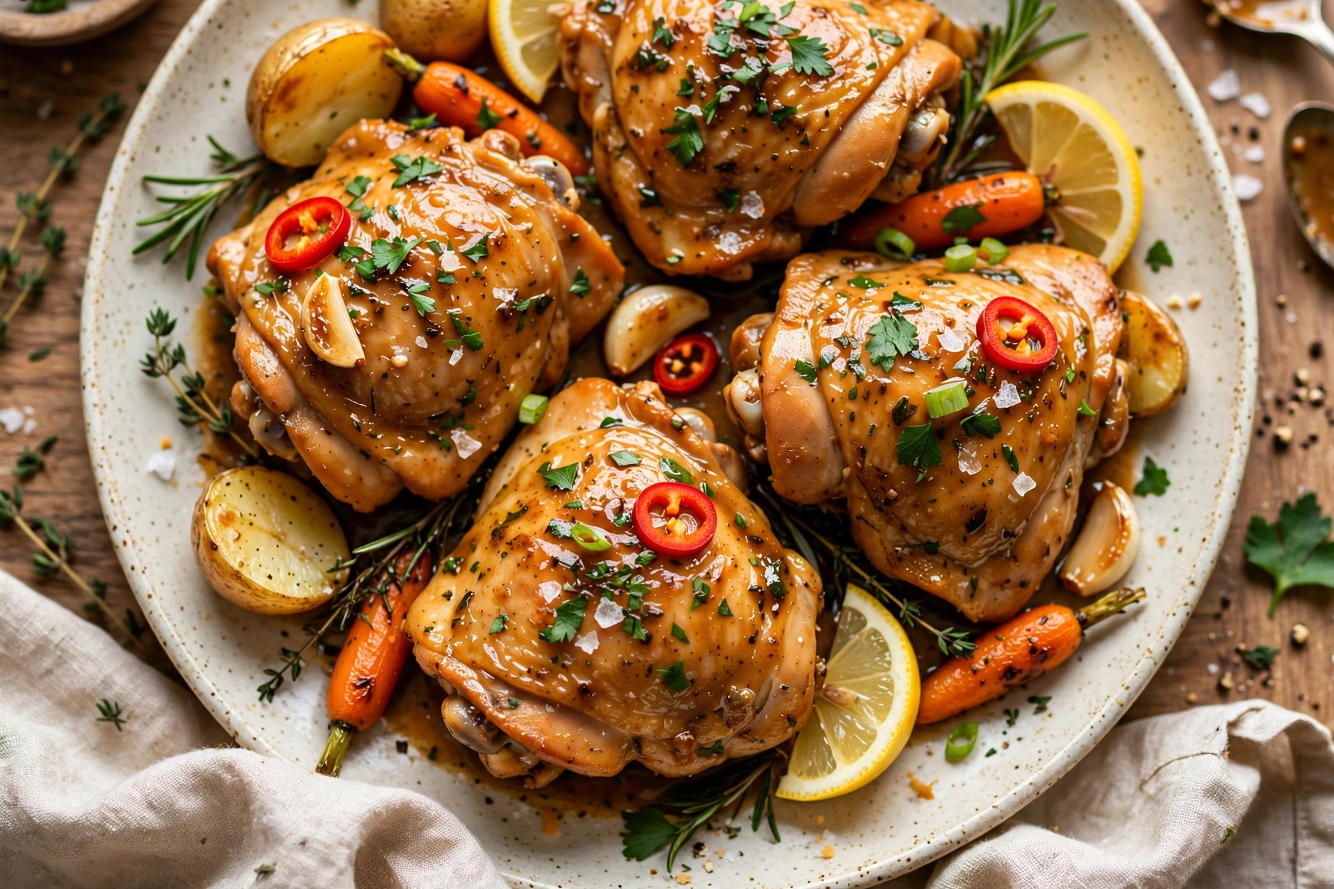 Slow Cooker Chicken Thighs