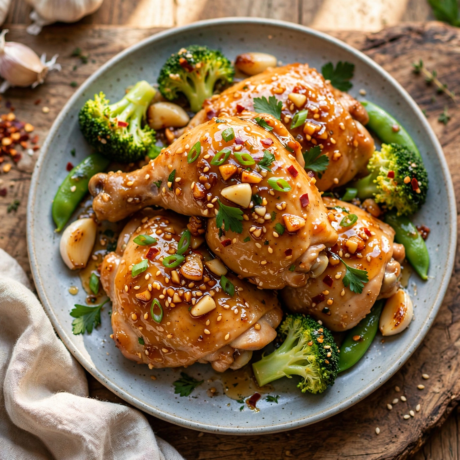 Slow Cooker Honey Garlic Chicken