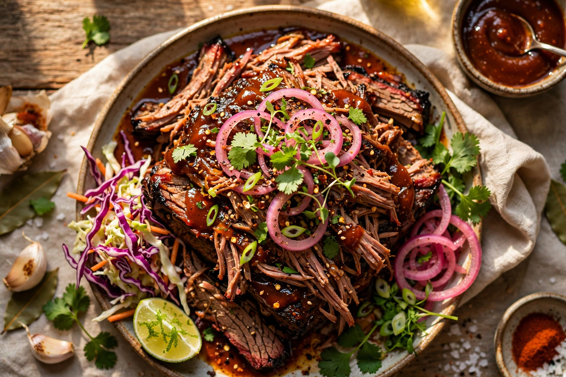 Slow Cooker Pulled Brisket